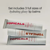 Topicals  Slick Salve Glossy Lip Balm Trio NIB