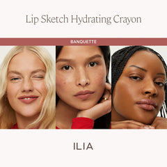 ILIA  Mini Lip Sketch Duo - Lipstick + Lip Liner Gift Set NIB