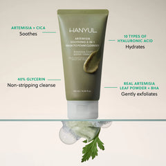 Hanyul Artemisia Soothing 2-in-1 Mask to Foam Cleanser NWOB