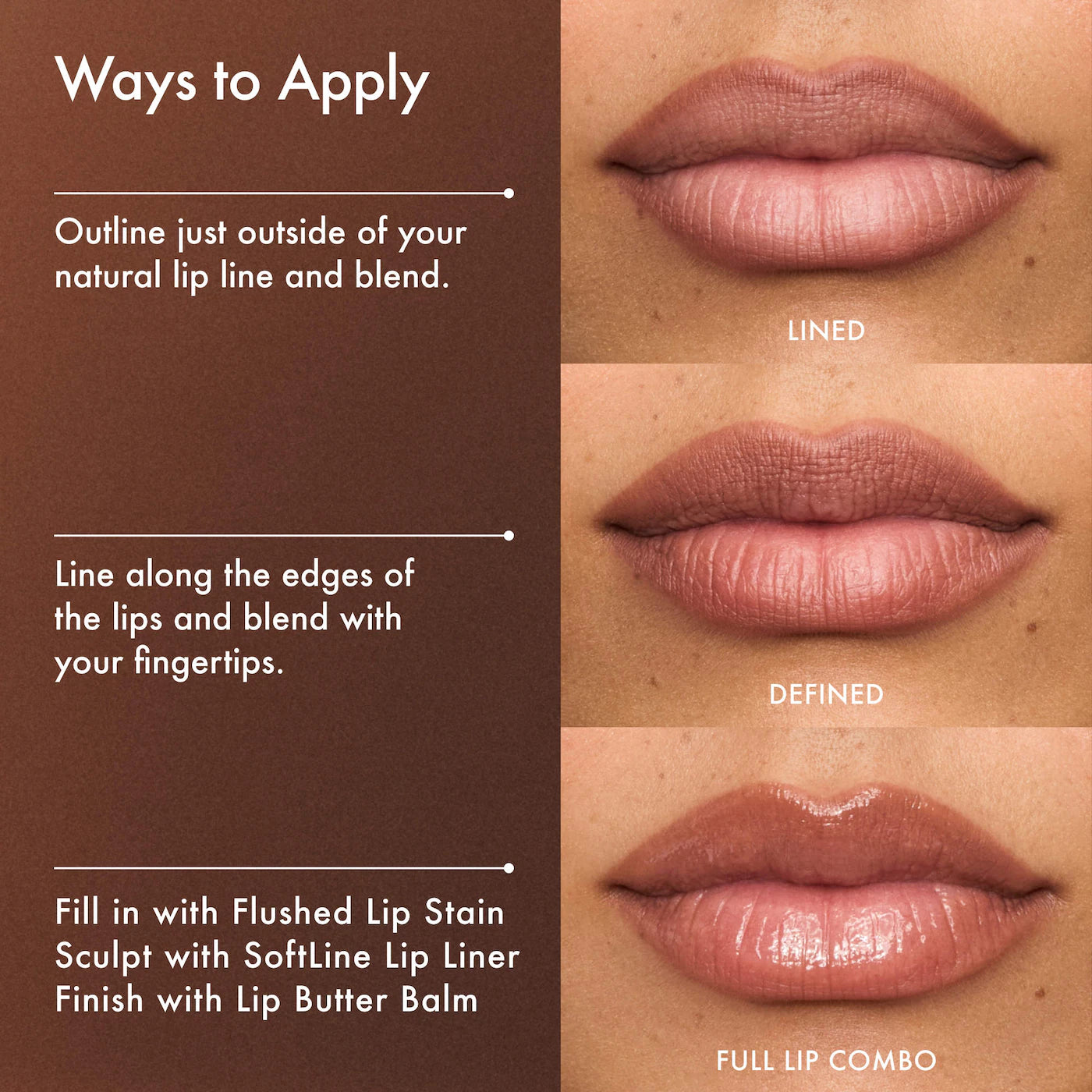 Summer Fridays SoftLine Lip Liner in various shades, creamy sculpting lip pencil for precise lip color application.