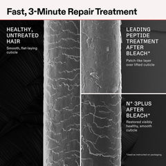 Olaplex No.3 Plus bond repair pre-shampoo treatment for damaged hair, 250ml bottle, in a clear container with a white cap
