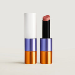 Hermès Silky Lipstick Shine in beige halo shade, new with packaging, showcasing smooth, glossy finish and elegant design.