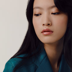 Hermès Silky Lipstick Shine in beige halo shade, new with packaging, showcasing smooth, shiny lipstick for a radiant look.