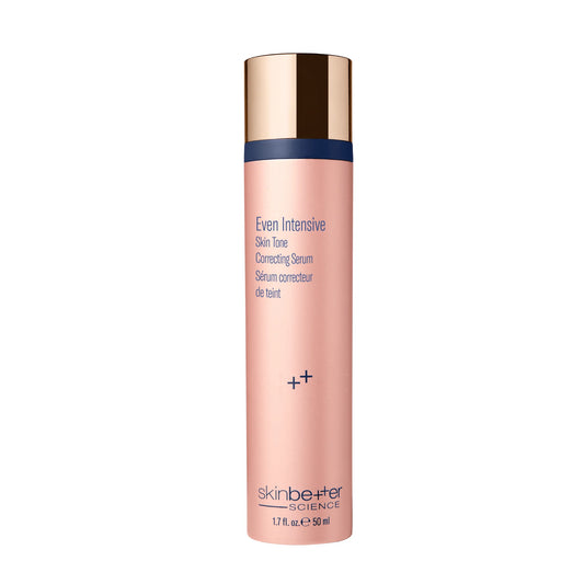 SkinBetter Science Even Intensive Skin Tone Correcting Serum 50ml, new in box, with sleek bottle and product label visible.