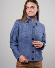 The Great the shrunken hearth cardigan - saltwater blue Size S