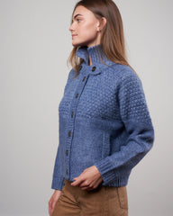 The Great the shrunken hearth cardigan - saltwater blue Size S