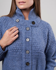 The Great the shrunken hearth cardigan - saltwater blue Size S