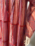 Dresses Warm Paisley Print Midi Length Dress