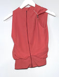 Dresses Giambattista Valli Coral Silk Top Size IT40/6