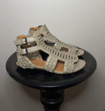 Givenchy Taupe Leather Cage Sandals Size 35