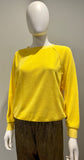 Suzie Kondi Vibrant Yellow Beach Terry Raglan Size Small NWT-sweatshirt-LAB