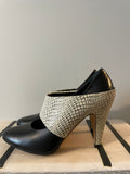 Shoes Loeffler Randall Black and White embossed pumps Size 7.5
