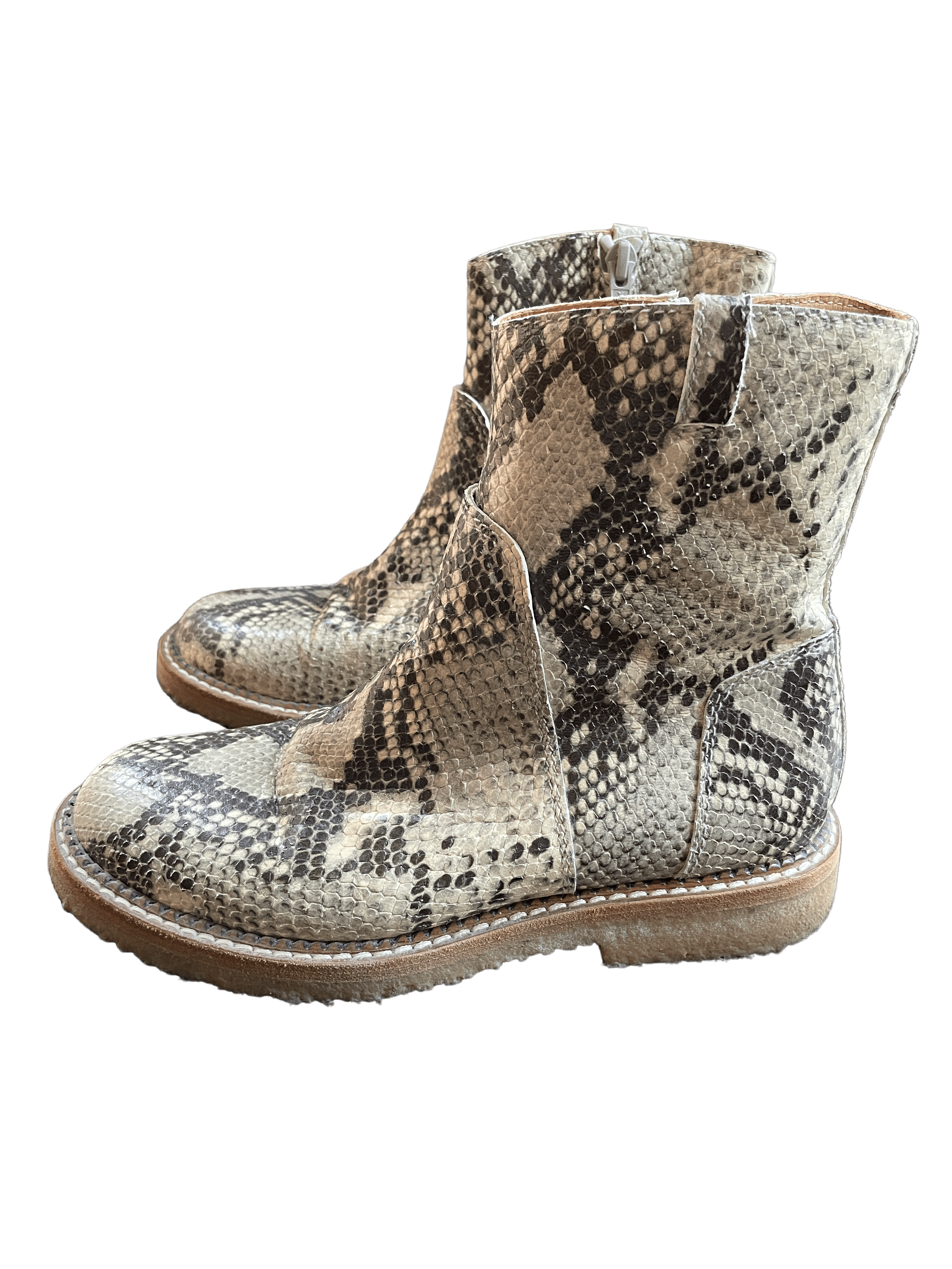 Martin Margiela Snakeskin Ankle Boots Size 35.5 LAB