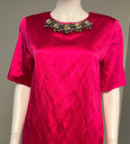 Dresses Marni Fuchsia Silk Jewelled Cocktail dress Size 44/10