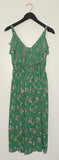 Rebecca Taylor Silk Green Floral Dress Size 2